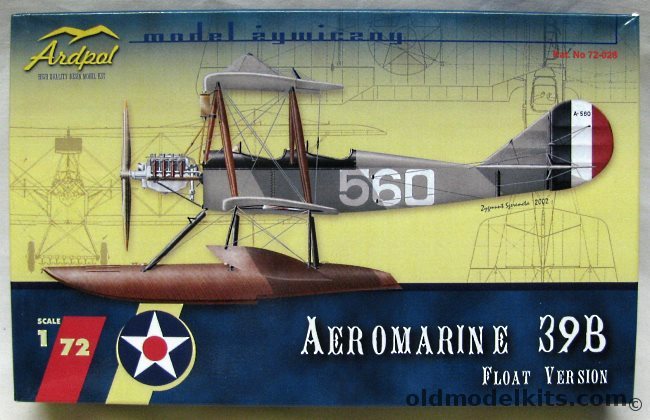 Ardpol 1/72 Aeromarine 39B Float Version, 72-028 plastic model kit